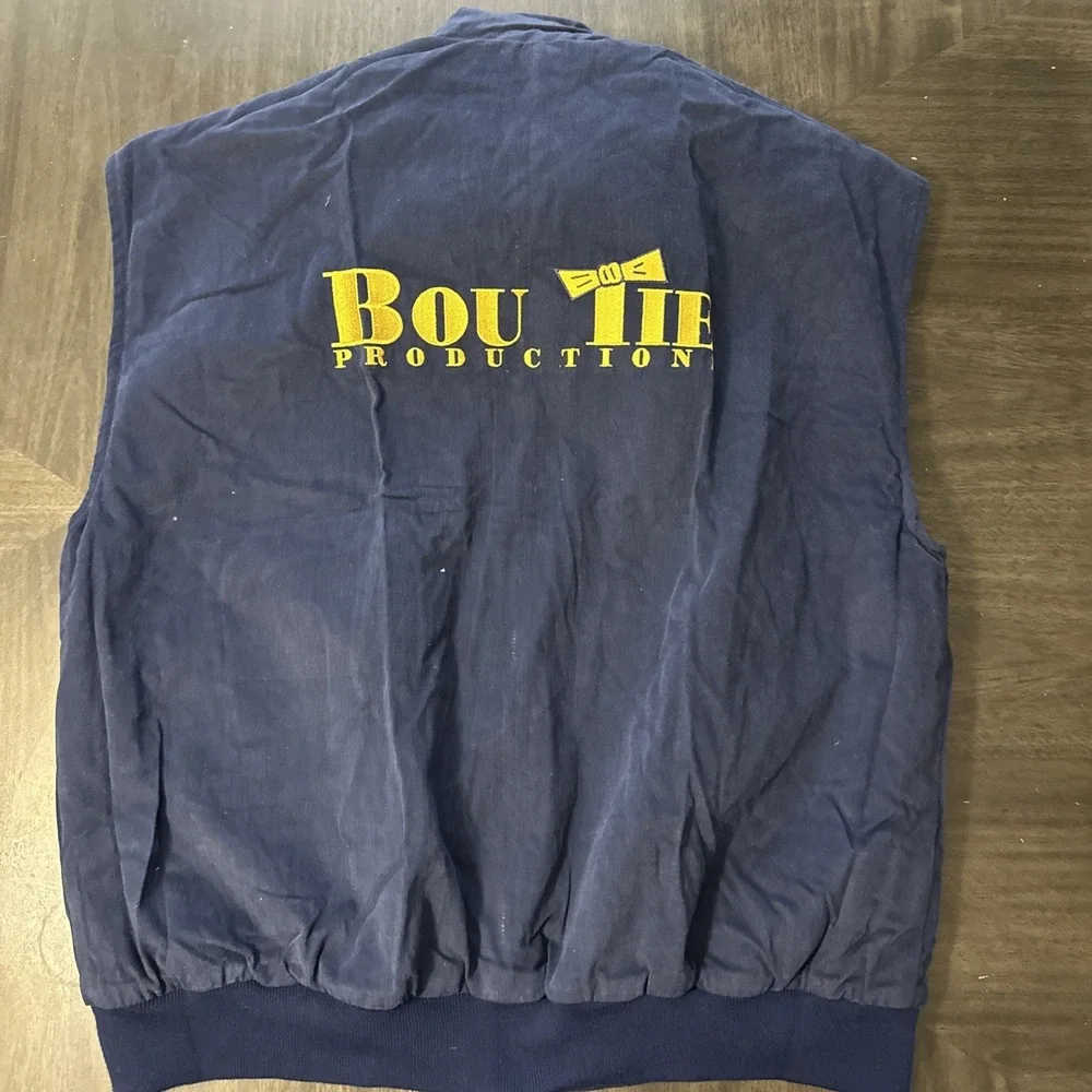 Vintage Film Crew Sichel Men's Size  XL Vest Bou Tie Production Studio City CA